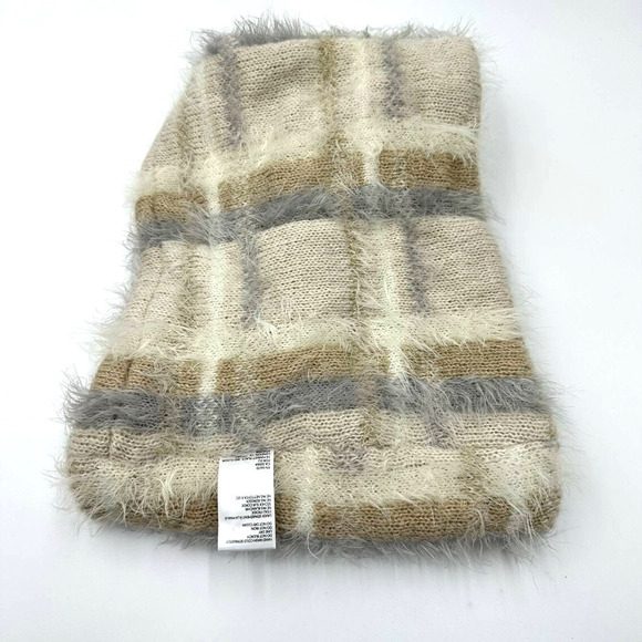 Urban Outfitters Neutral Eyelet Infinity Scarf Tan Beige - Picture 5 of 8